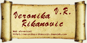 Veronika Rikanović vizit kartica